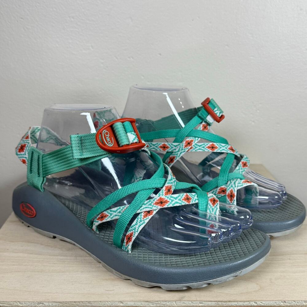 Chaco Women's Sandals - Teal and Red